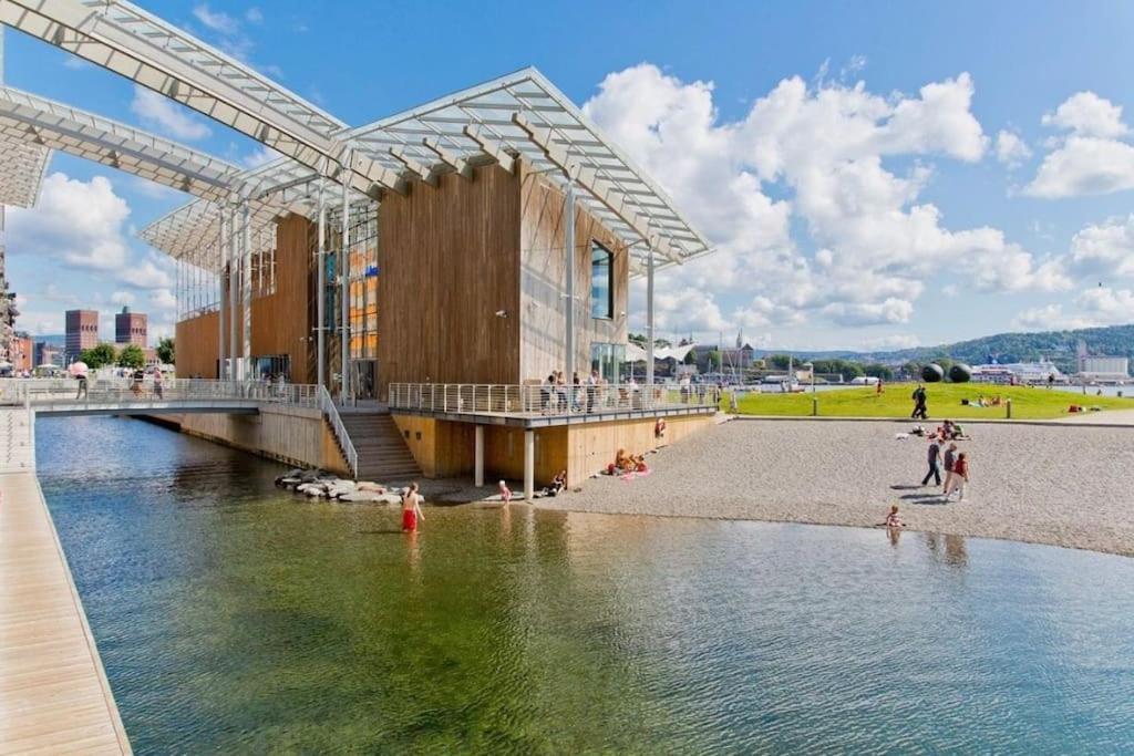 Ferienwohnung Aker Brygge - Sjoside Hjem - Sentral Beliggenhet Oslo Exterior foto